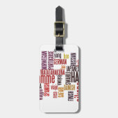 Global Groove: Hakuna Matata in elke taal Bagagelabel (Voorkant verticaal)