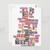 Global Groove: Hakuna Matata in elke taal Briefkaart (Voorkant / Achterkant)