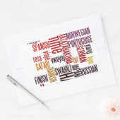 Global Groove: Hakuna Matata in elke taal Rechthoekige Sticker (Envelop)