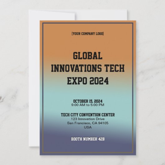 Global Innovations Tech Expo Invitation Card (Devant)