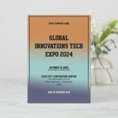 Global Innovations Tech Expo Invitation Card (Debout devant)