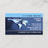 Global Internation Map Visitekaartje (Voorkant)