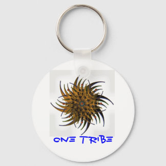 Global Peace symb o;, One Tribe Sleutelhanger