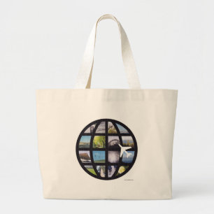 Global Photographic Jet Set Logo Grote Tote Bag