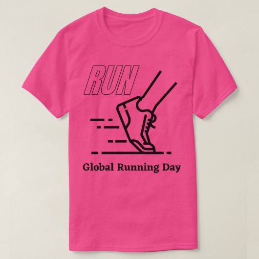Global Running Day Classic  T-shirt (Design voorkant)