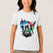 Global Soccer 2026 Three Nations. One Dream.  Tri-Blend Shirt (Voorkant)