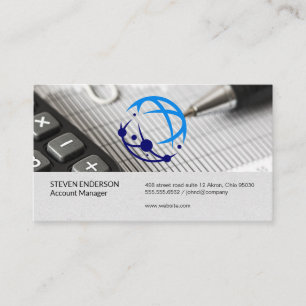 Global Tech Logo Financieringsrapporten Visitekaartje