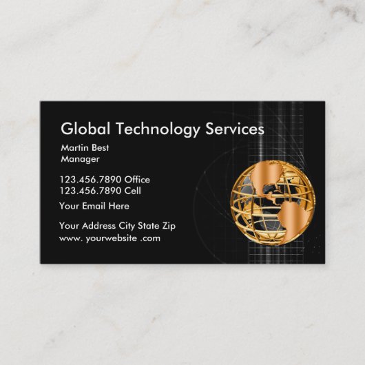 Global Technology Services Visitekaartje (Voorkant)
