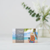 Global Travel Agency Agent Visitekaartje (Staand voorkant)