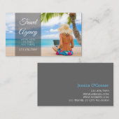 Global Travel Agency Agent Visitekaartje (Voorkant / Achterkant)