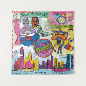 Global Travel - Hongkong Wandkleed (Voorkant (horizontaal))