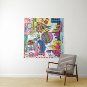 Global Travel - Hongkong Wandkleed (In situ)