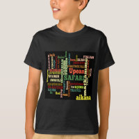 Global Travel Language Collage t - shirts en t-shi