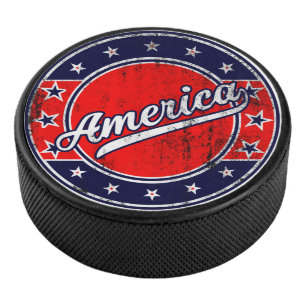 Global Traveler - Amerika US Hockey Puck
