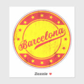 Global Traveler - Barcelona, Spanje Sticker (Vel)