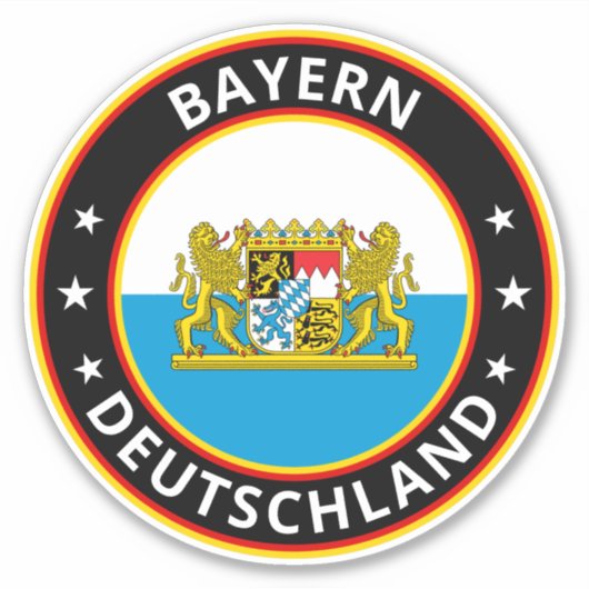 Global Traveler - Bayern | Beieren (bewerking) Sticker (Voorkant)