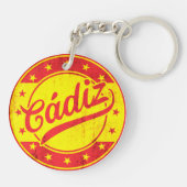 Global Traveler - Cadiz, Spanje Sleutelhanger (Achterkant)