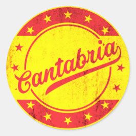 Global Traveler - Cantabria, Spanje Ronde Sticker