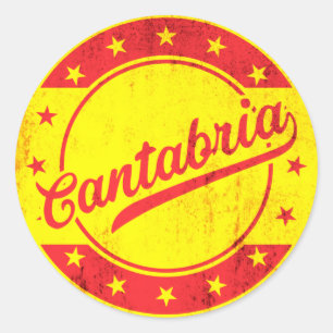 Global Traveler - Cantabria, Spanje Ronde Sticker