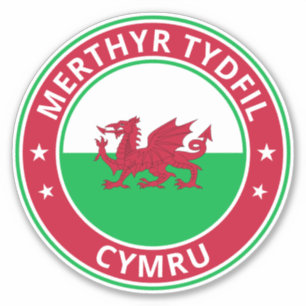 Global Traveler - 'City', Cymru Wales (Bewerken) Sticker