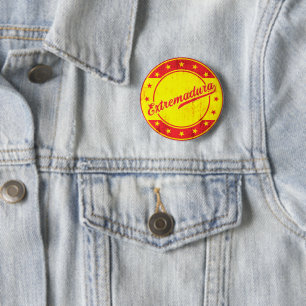 Global Traveler - Extremadura, Spanje Ronde Button 5,7 Cm