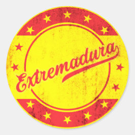 Global Traveler - Extremadura, Spanje Ronde Sticker