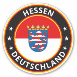 Global Traveler - Hessen, Deutschland (Edit) Sticker