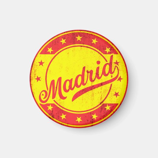 Global Traveler - Madrid, Spanje Magneet (Voorkant)