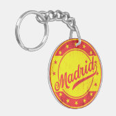 Global Traveler - Madrid, Spanje Sleutelhanger (Voorkant Links)