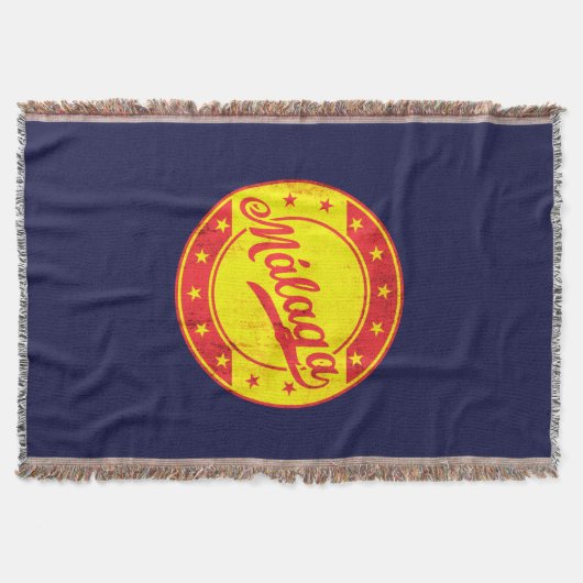 Global Traveler - Malaga, Spanje Deken (Voorkant)