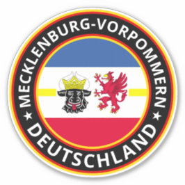 Global Traveler Mecklenburg-Vorpommern Deutschland Sticker