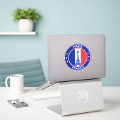 Global Traveler - Paris, France (Edit) Sticker (Laptop op bureau)