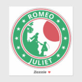 Global Traveler - Romeo & Juliet Sticker (Vel)