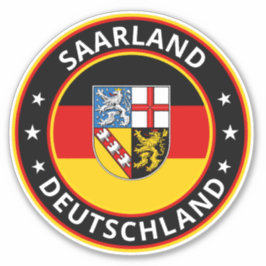 Global Traveler - Saarland, Deutschland (Edit) Sticker