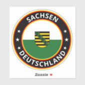 Global Traveler - Sachsen, Deutschland (Edit) Sticker (Vel)