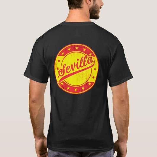 Global Traveler - Sevilla, Spanje T-shirt (Achterkant)