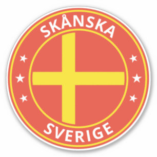 Global Traveler - Skånska, Sverige Zweden (bewer Sticker