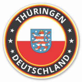 Global Traveler - Thüringen, Deutschland (Edit) Sticker