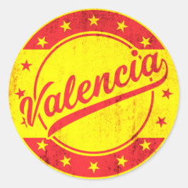 Global Traveler - Valencia, Spanje Ronde Sticker