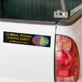 Global Vegan Waffle Party Bumpersticker 2.1 (Op Truck)
