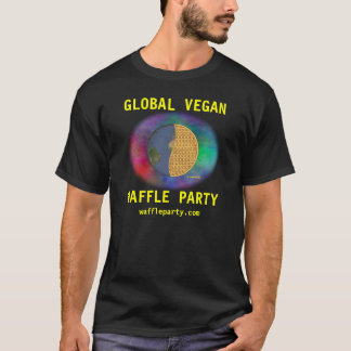Global Vegan Waffle Party Shirt 3, Mannen
