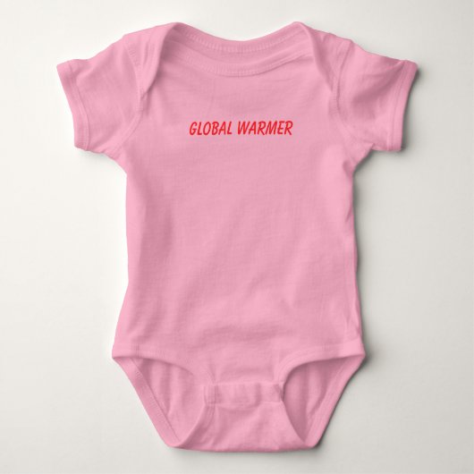 Global Warmer - Gepersonaliseerd Romper (Voorkant)