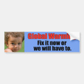 Global Warming Bumpersticker (Voorkant)