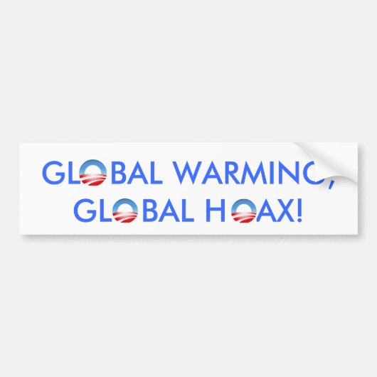 Global Warming? Bumpersticker (Voorkant)