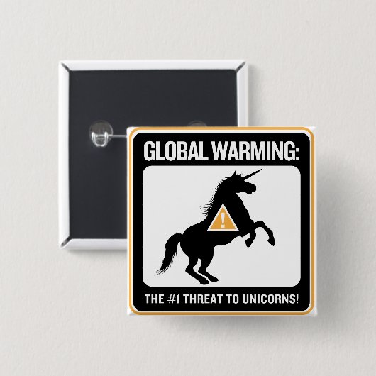 Global Warming Button (Voorkant /achterkant)