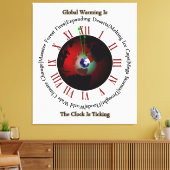 Global Warming - De tijd loopt uit Canvas druk (Insitu (Woonkamer))