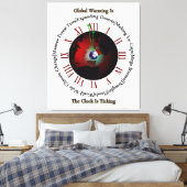 Global Warming - De tijd loopt uit Canvas druk Afdruk (Insitu (Slaapkamer))