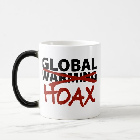 Global Warming Hoax Magische Mok (Links)