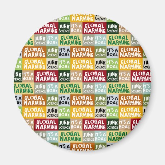 Global Warming Hoax Magneet (Voorkant)