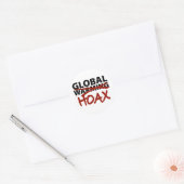 Global Warming Hoax Ronde Sticker (Envelop)